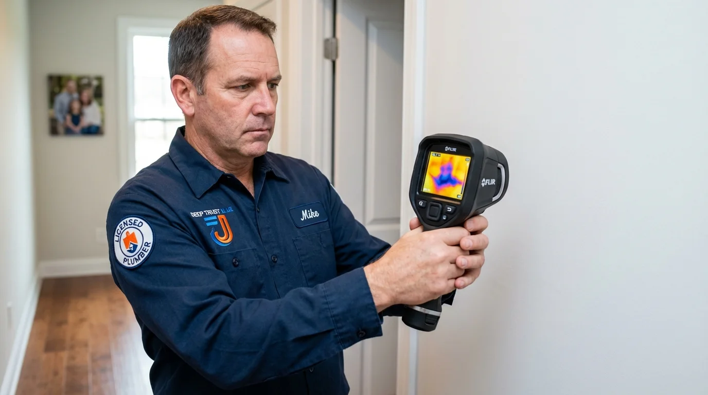 Thermal imaging leak detection by Johns Plumbing LLC in Reston